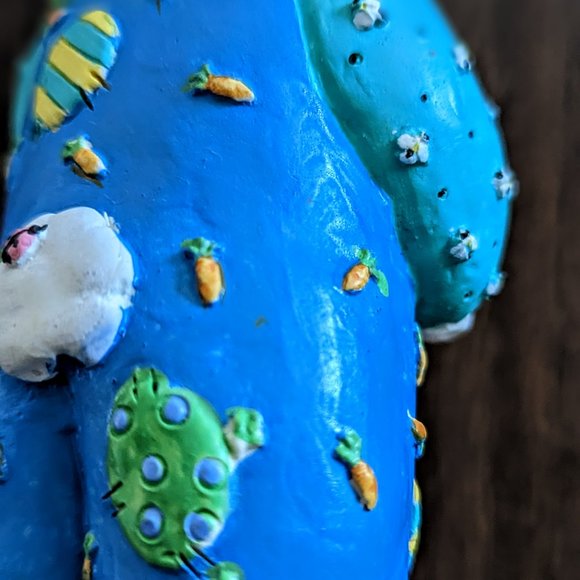 Carrot Patch Bunny Rabbit 8" Holiday Workshop Figure Sue Dreamer Easter 1995 - Picture 8 of 16